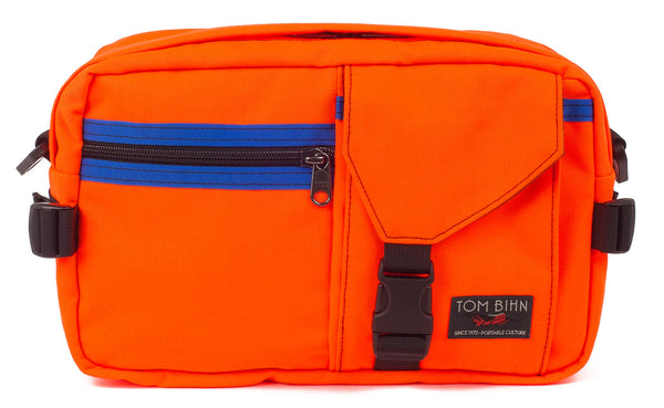 The LGD in Orange-152/Royal/Coyote. Front view of the bag.